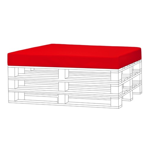 Red outdoor garden pallet - outdoor,