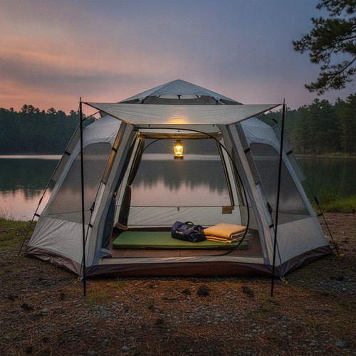Quick pitch camping tent - pitch,