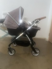 Silver Cross Wave Double Pram Buggy Grey Travel System, Tandem, Rain Cover