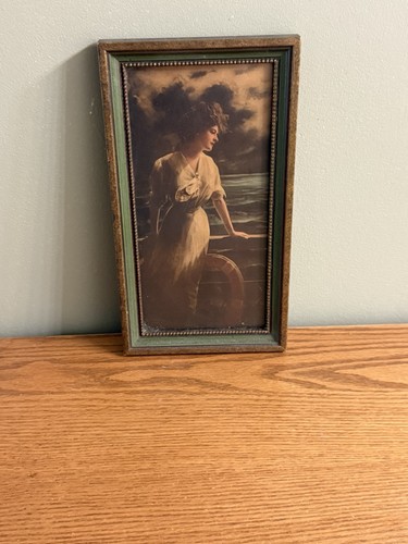 Antique print his ship - antique, in