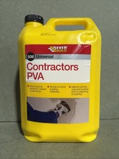 EVERBUILD 506 CONTRACTORS PVA ADHESIVE PRIMER SEALER ADMIXTURE GLUE 5L LITRE DIY