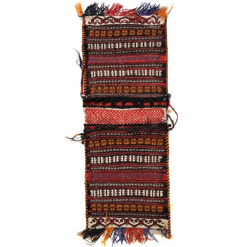 Vintage saddle bag handwoven - saddle,