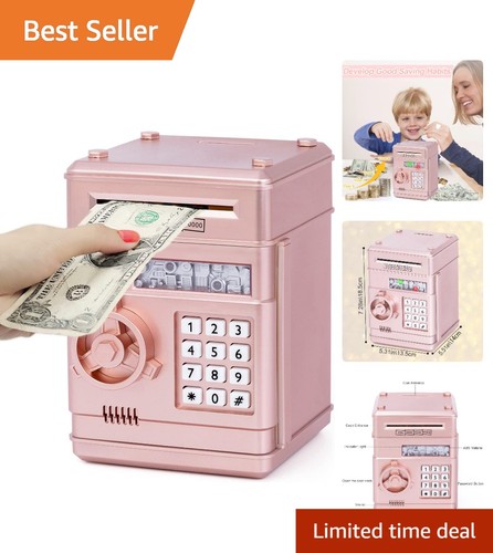 Modern rose gold kids piggy - gold,