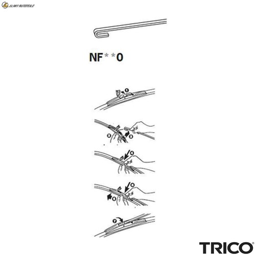 Wiper blade nf450 for opel - blade,