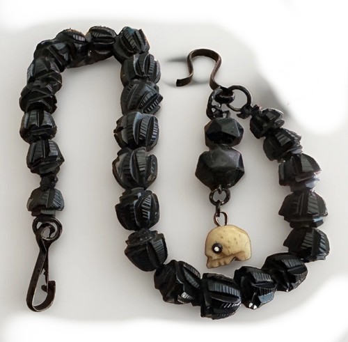 Victorian mourning whitby jet - mourning,