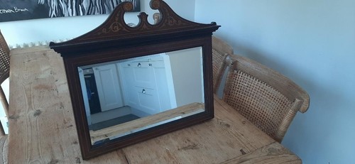 Old mirror with frame - old,