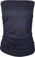 Womens Strapless Ruched Boob