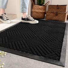Rubber Backed Door Mat Non Slip Rug Kitchen Mat Heavy Duty Runner Outdoor UK new