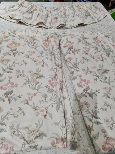 Vintage floral curtains w62 - curtains, x