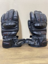 BERING Trophy WHIP Black Leather Motorcycle Gloves Size S 8 CE Approved