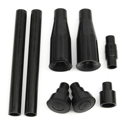 8pcs black fountain nozzles - black,