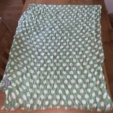 Green and Cream Polka Dot