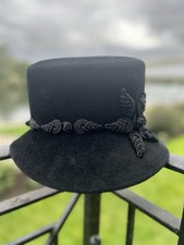 Brand New “Philip Treacy” Black Velvet Ladies Hat (Never Worn)