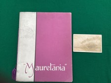 RMS Mauretania launch brochure