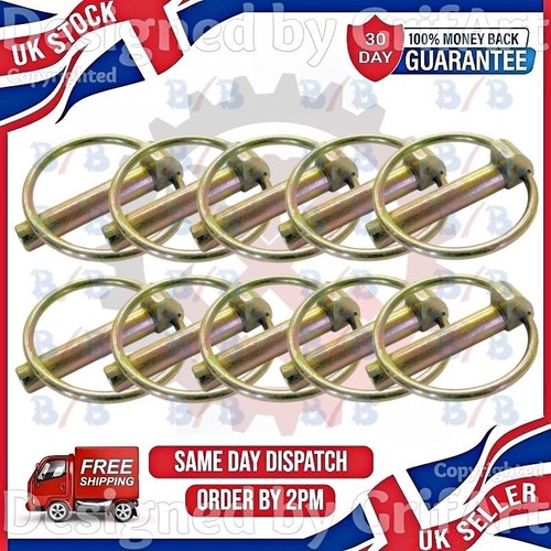 Ten 8mm linch pins rings - linch,