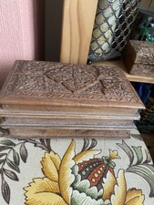 Carved Wooden Decorative Box