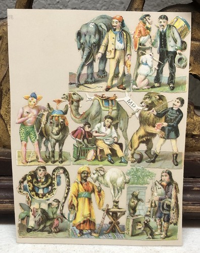 Victorian die cut circus - victorian,