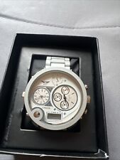 NY London Silver Stainless Steel Strap White Dial Watch