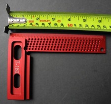 Aluminium Tri-Mitre Square L-Shaped 90 Degree Metric Precision Marking