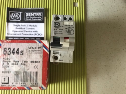 Sentry rcbo single pole 2 - pole,