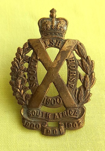 Brass scottish horse yeomnanry - brass,