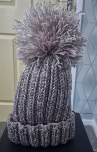 Hand knitted wool bobble - knitted,