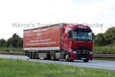 Truck Photo Renault T Tarpaulin Semi-Truck Poland Red OKA INTERNATIONAL SHIPPING #l5wi