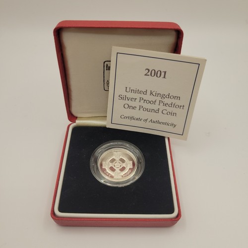 2001 silver proof piedfort - uk,