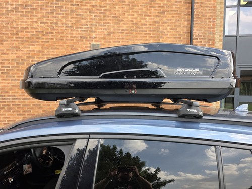 Roof box and bars with - roof,
