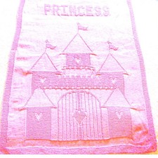Knitting Pattern copy delightful shadow knitting Disney castle baby blanket #165