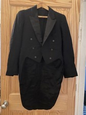 VTG Antique Edwardian Tailcoat Tuxedo Jacket 1910s 1920s