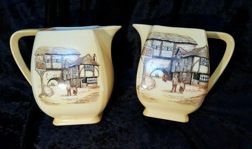 Pitcher jugs pair sons - jugs, &