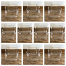 10 x Internal Bird Cage Feeder Drinker With Hooks For Finch Canary Etc