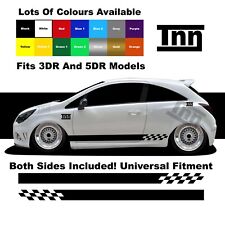 For Vauxhall Corsa VXR SRI SXI Stickers Opel Graphics Decals Side Stripes Car