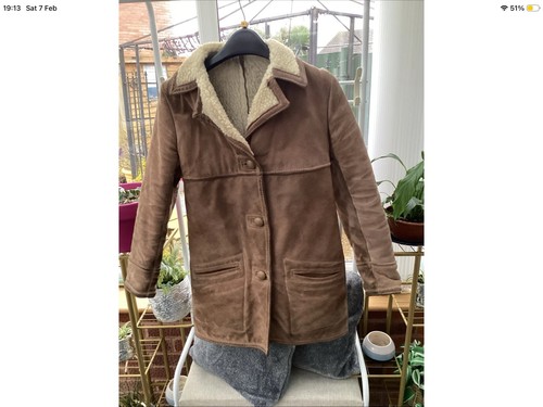Ladies sheepskin coat retro - coat,