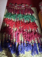 Vintage Afghanistan  100% Wool Tent Curtain (Very Heavy)