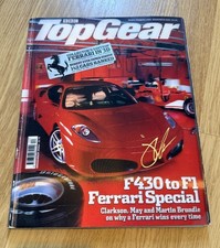 Signed Jeremy Clarkson Top Gear Magazine F430 F1 Ferrari Special 2004 Rare - UK