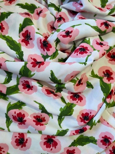 Metres printed crepe fabric - metres,