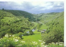 Derbyshire Postcard - Monsal Dale From Monsal Head - Ref 9709A