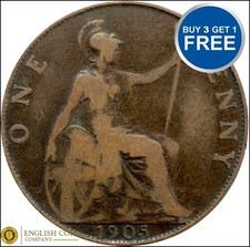 1902 TO 1910 EDWARD VII PENNY / PENNIES CHOICE OF YEAR / DATE