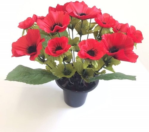 Artificial poppy flowers - artificial,