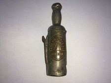 SCARCE C1910 BASS&Co PALE ALE LONDON BOTTLE SHAPED ADV VESTA CASE/CHEROOT CUTTER