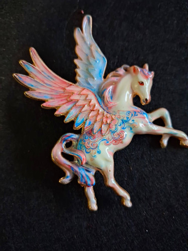 Pegasus winged horse enamel - pegasus,