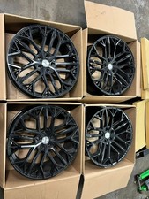 4 x 23 Inch  Black Wheels