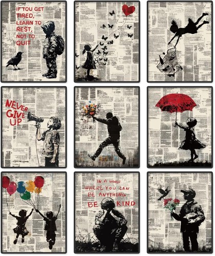 Banksy canvas wall - banksy, prints
