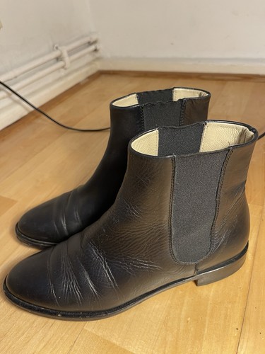 Hobbs black leather chelsea - black,