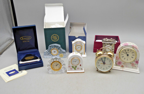 Vintage desk clock collection - vintage,