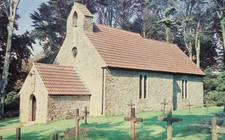 St. David's Church, Caldey Island, Vintage Postcard