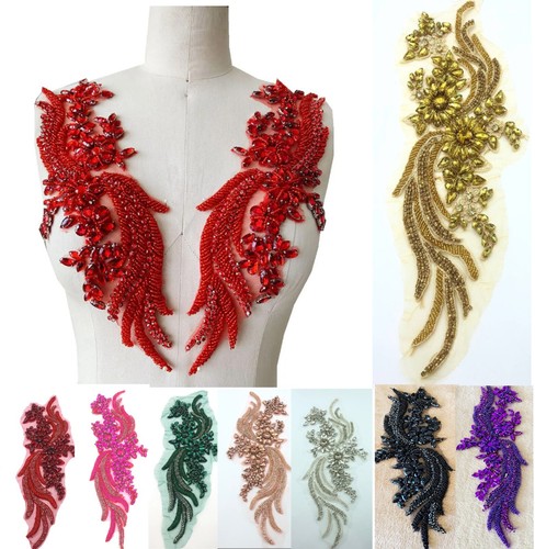 Floral lace applique - x,