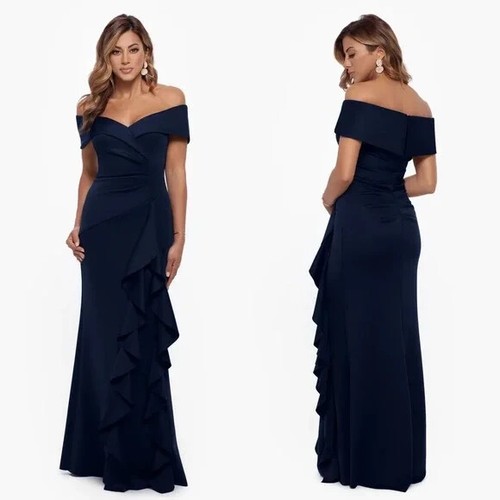 Xscape navy blue ava off - xscape,